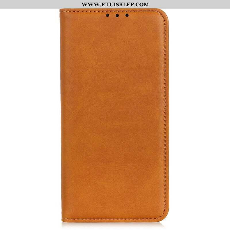 Etui Na Telefon do iPhone 13 Pro Max Etui Folio Dwoina Skóry Liczi